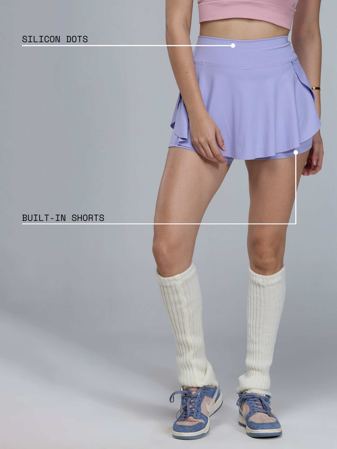 Lilac Swirl Tennis Skort