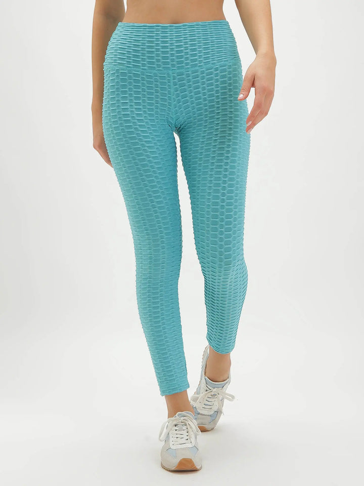 Teal Blue snatched leggings CAVA athleisure