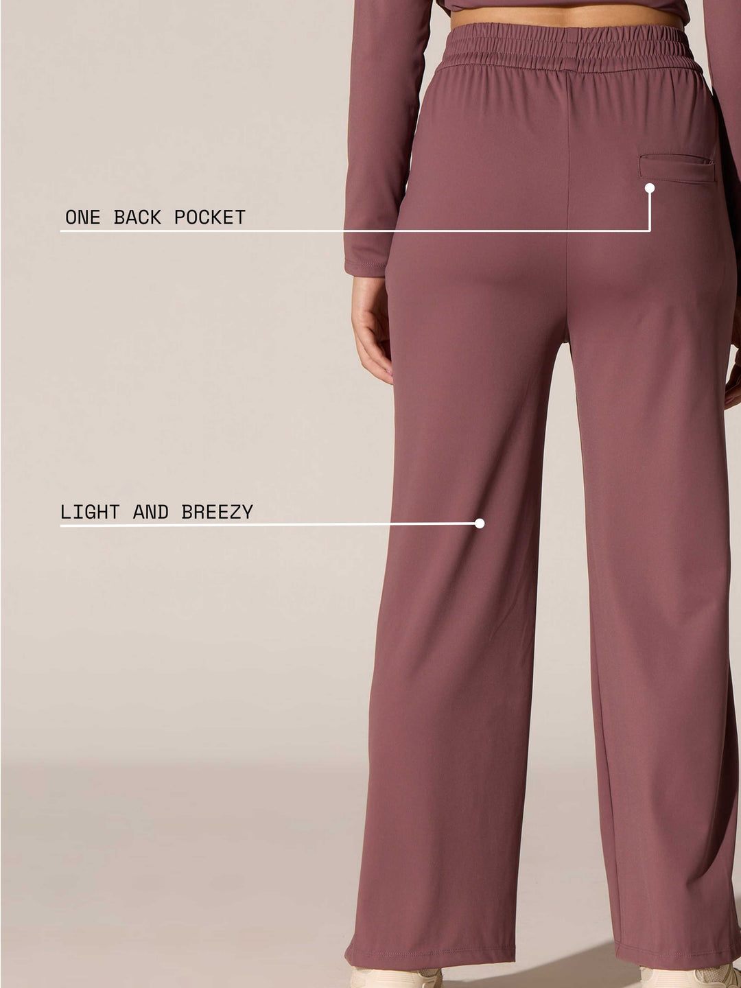 Dusty Rose Work And Wander Pants