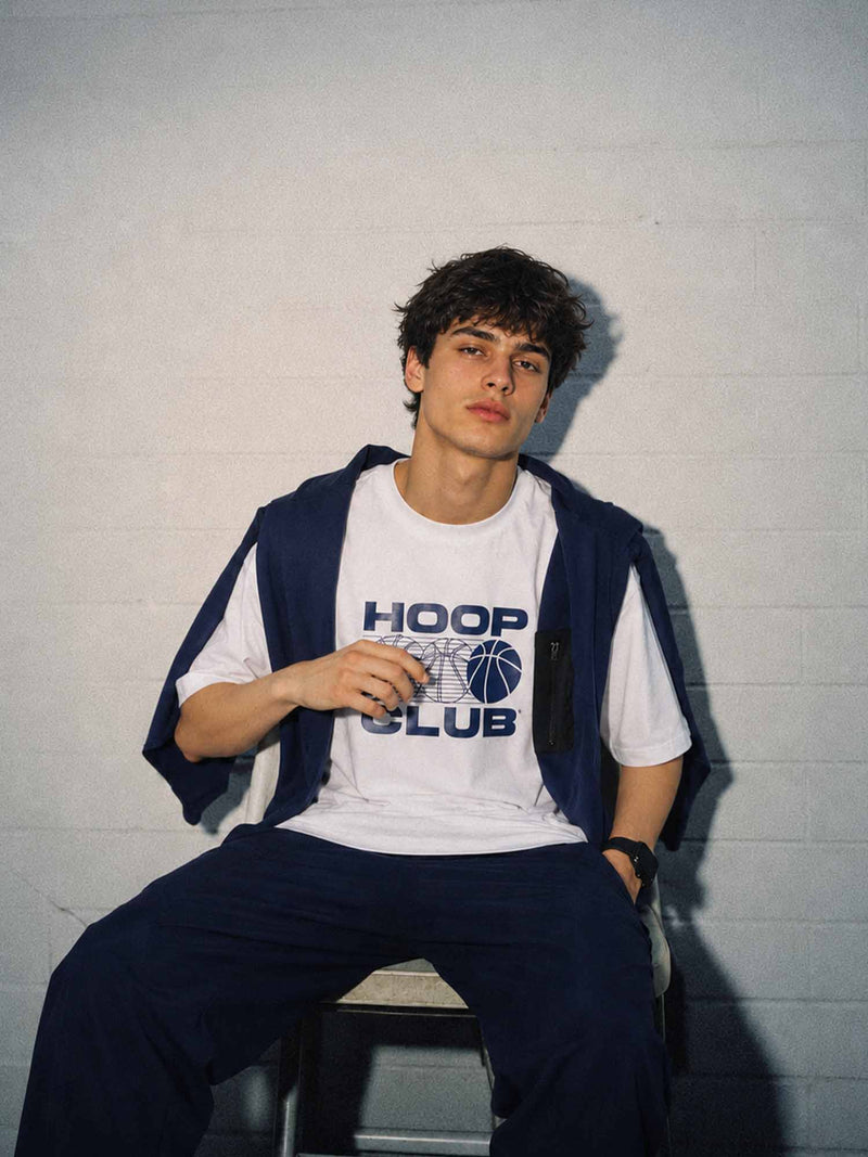 White Certified Hoopers Oversized Printed Tee - Men