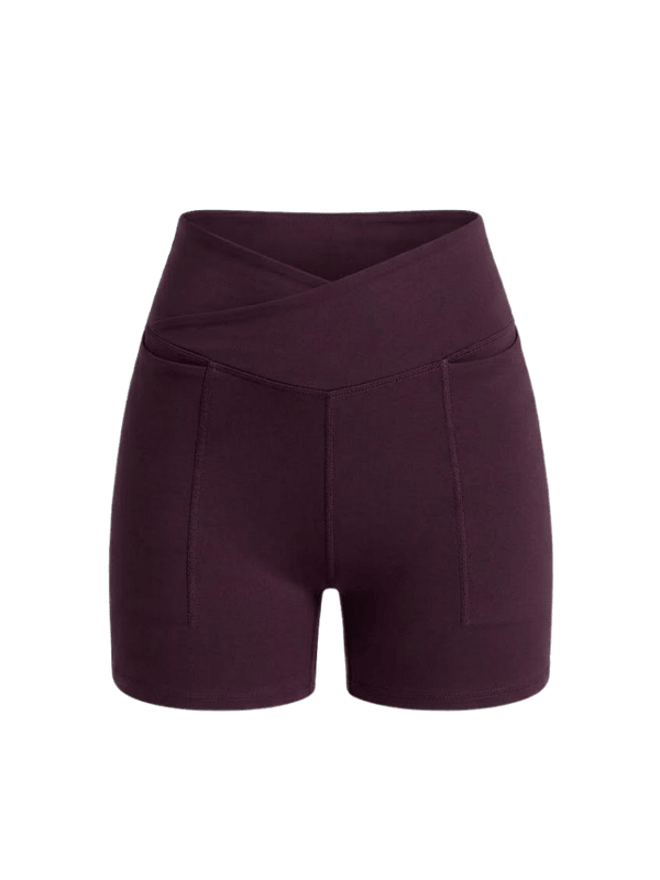 Wine Hourglass Booty Shorts
