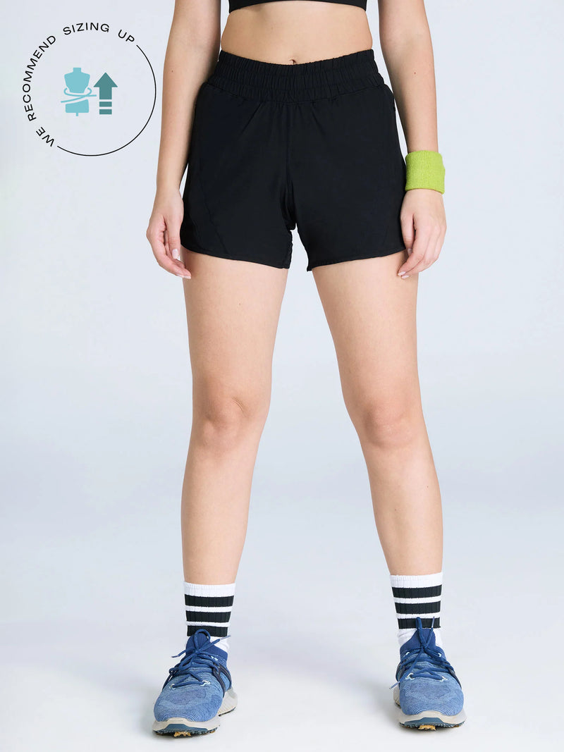 Black Sprint Shorts - Lined