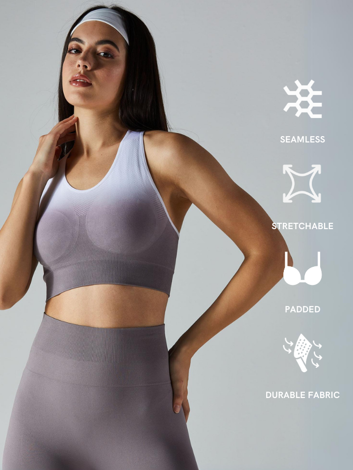 Mauve Beyond 'Hue' Sports Bra