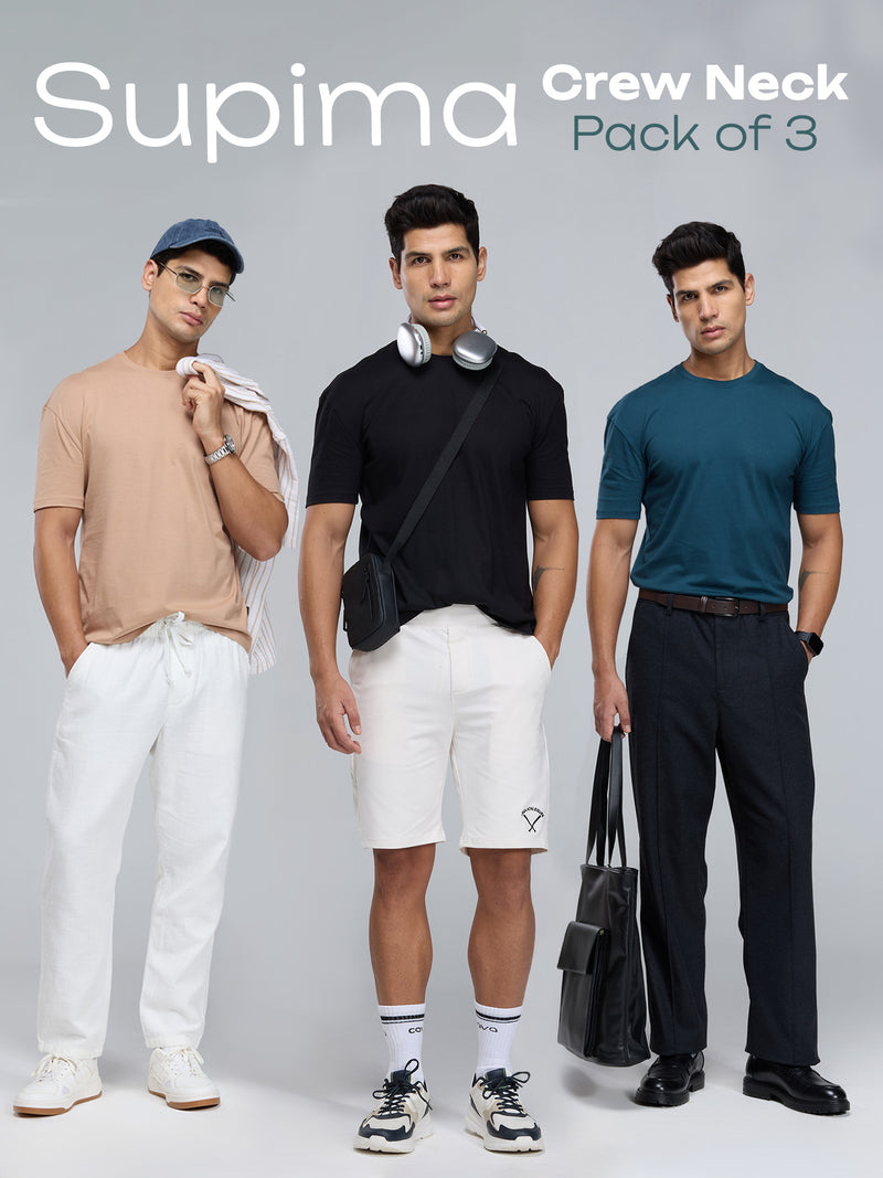 Supima Crew Necks - Pack of 3