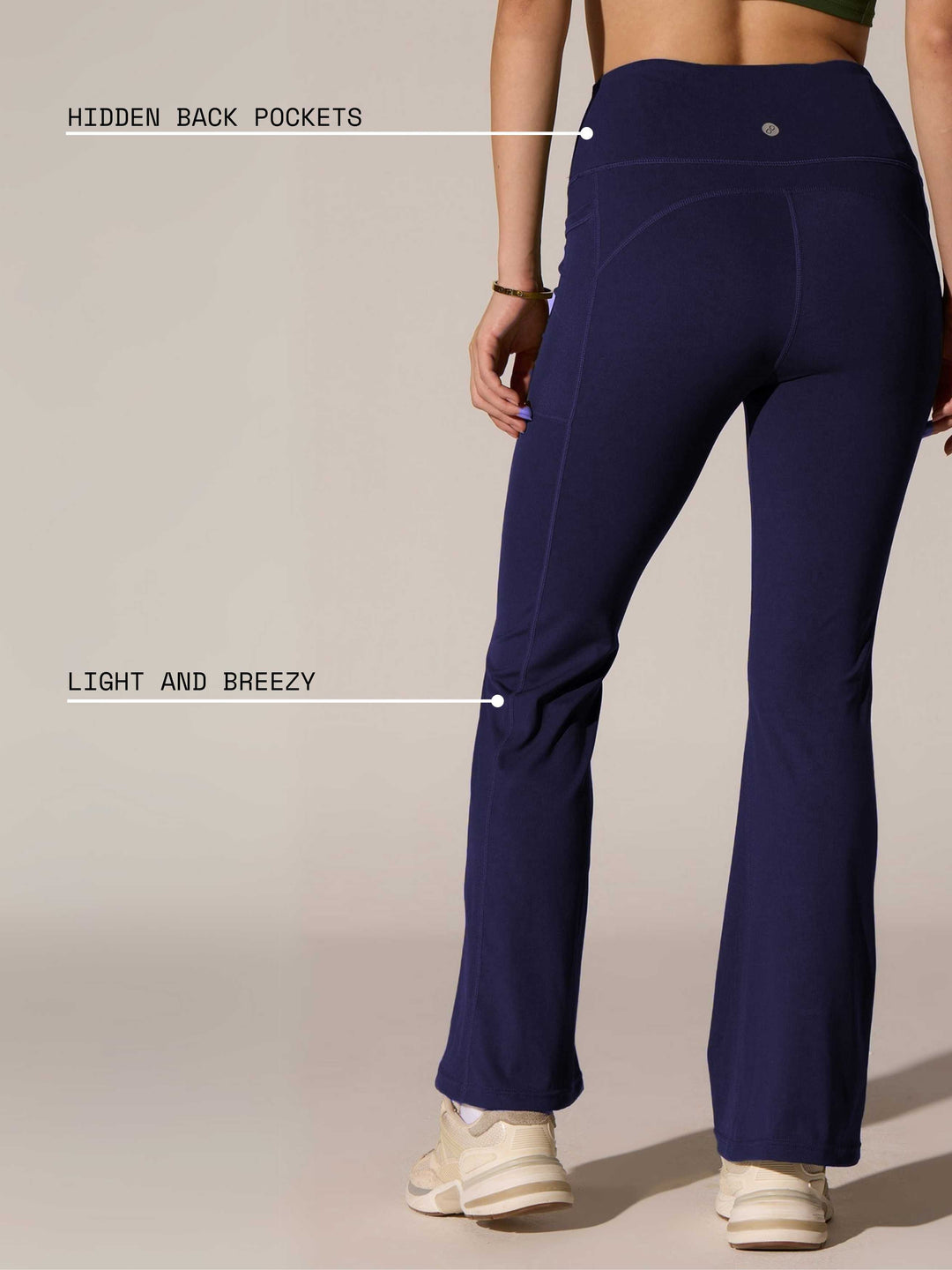 Deep Purple Grip-It Flare Pants