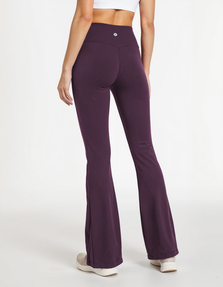 Wine Extra Tall Hourglass Flared Leggings