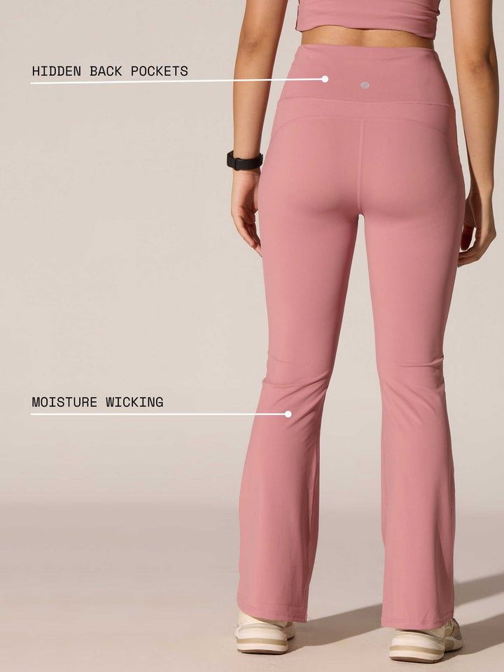 Pink All-In Bootcut Flare Pants