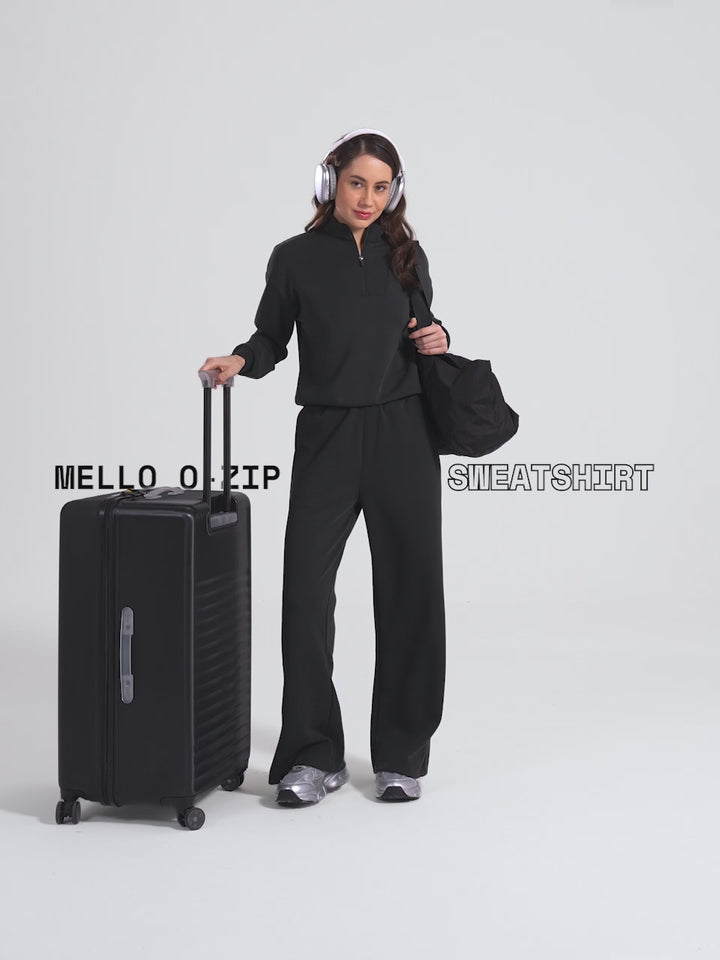 Black Mello Q-Zip Sweatshirt
