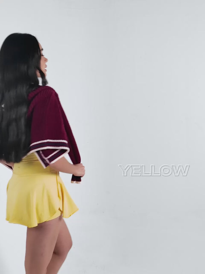 Yellow Cotton Scoop Tank