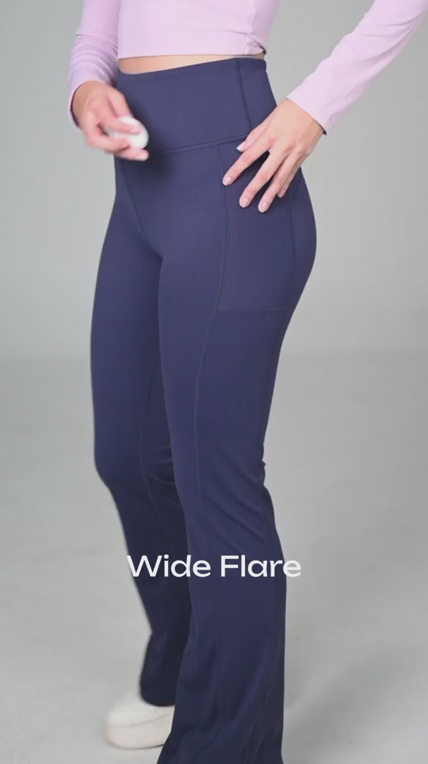 Deep Purple All-Day Flex Flare Pants