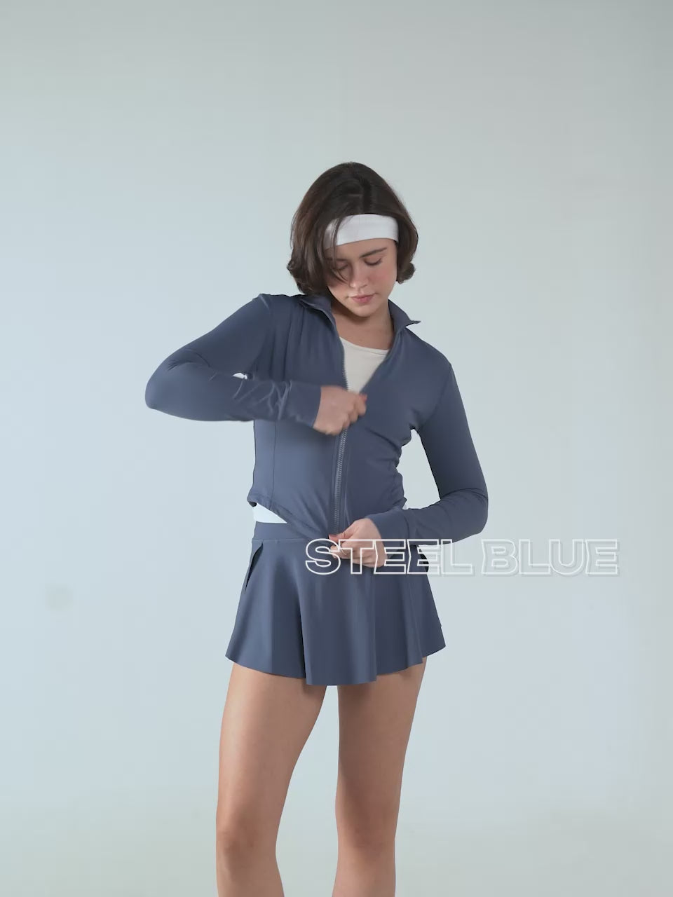 Steel Blue Sculptor Jacket