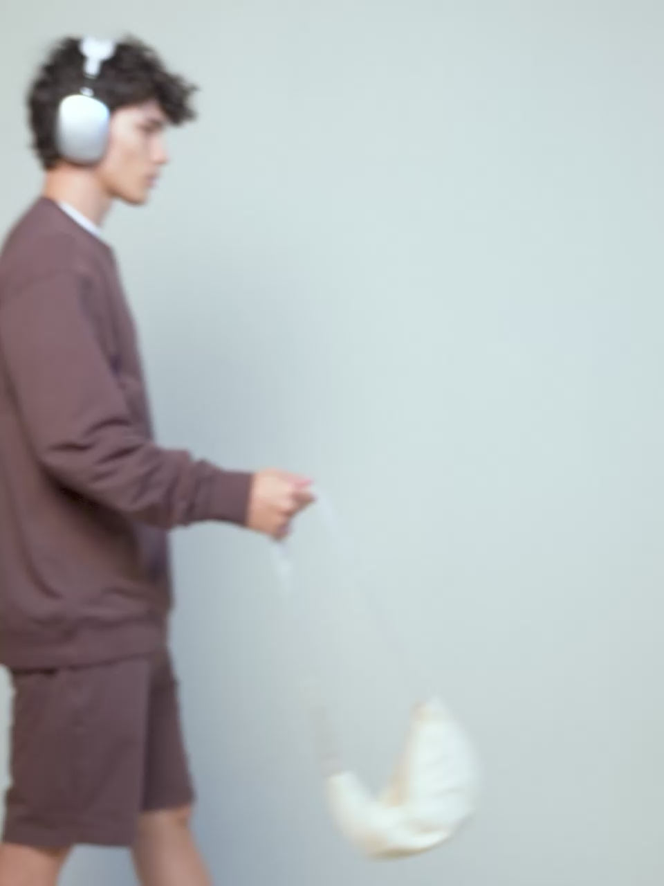 Brown Cotton Leisure Shorts