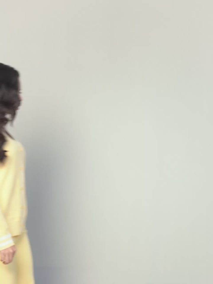 Yellow Club Cardigan