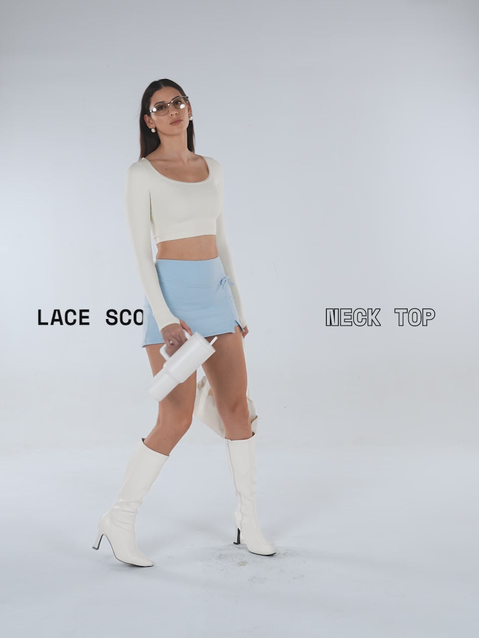 Ivory Lace Scoop Neck Top
