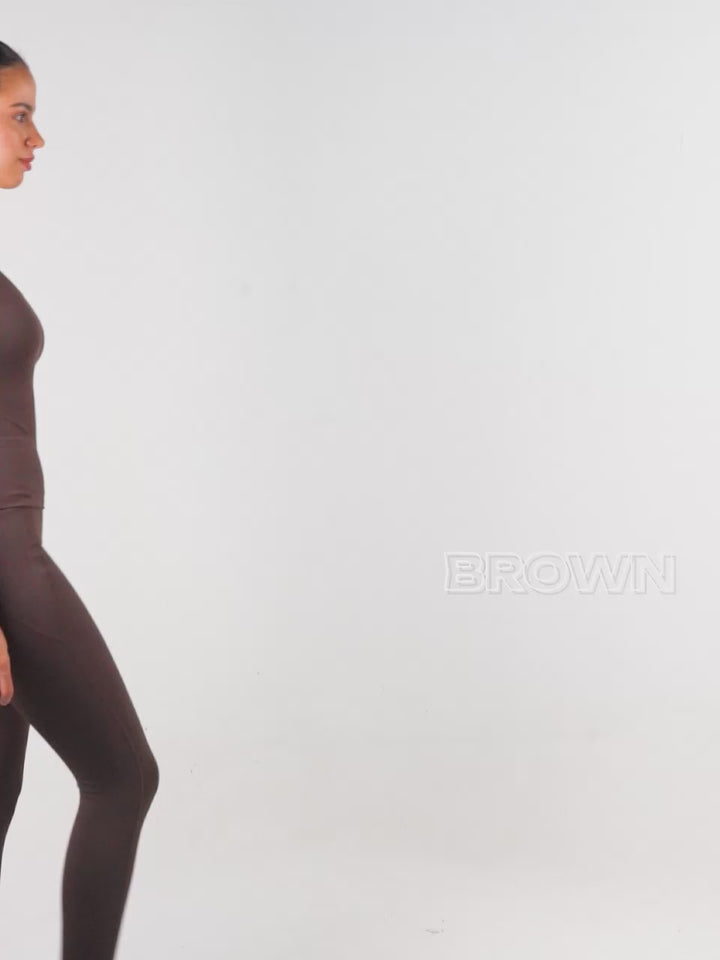 Brown Sculpt Core Leggings