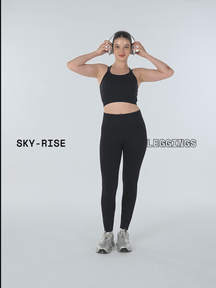 Black Sky-Rise Leggings