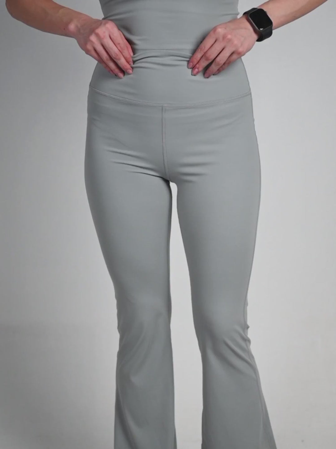 Grey All-In Bootcut Flare Pants