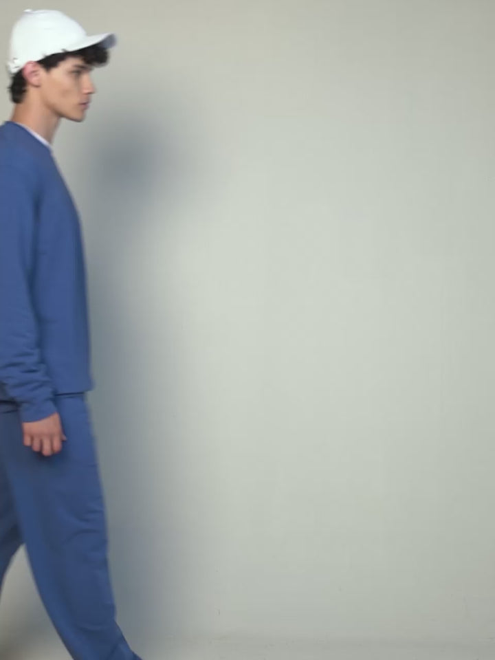 Blue Wide Leg Joggers