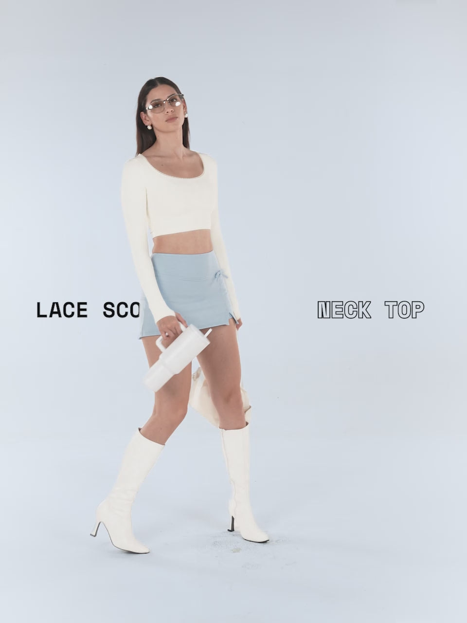 Ivory Lace Scoop Neck Top