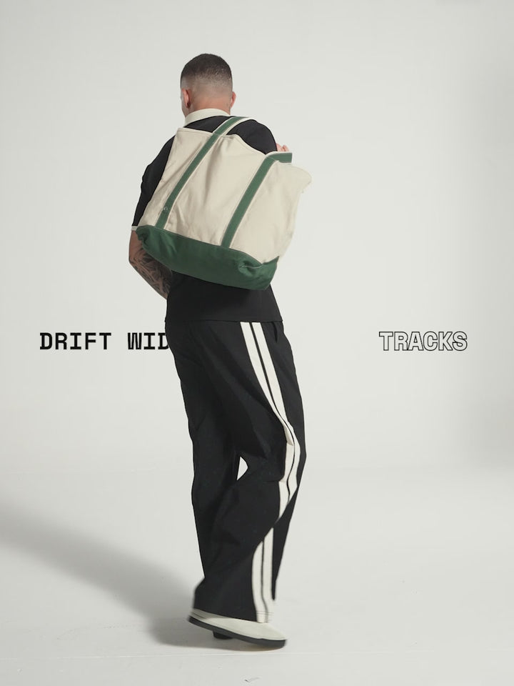 Black Drift Wide Leg Tracks - Men