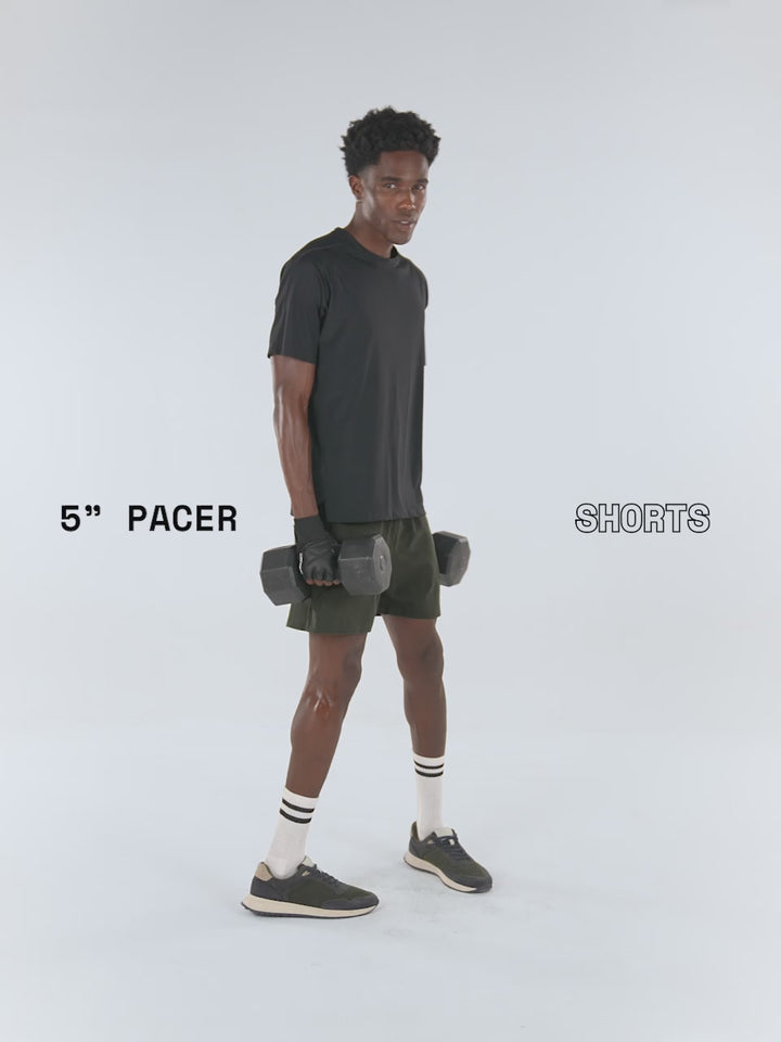 Olive 5" Pacer Shorts