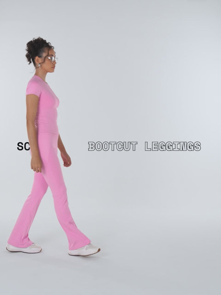 Pink Sculpt Bootcut Leggings