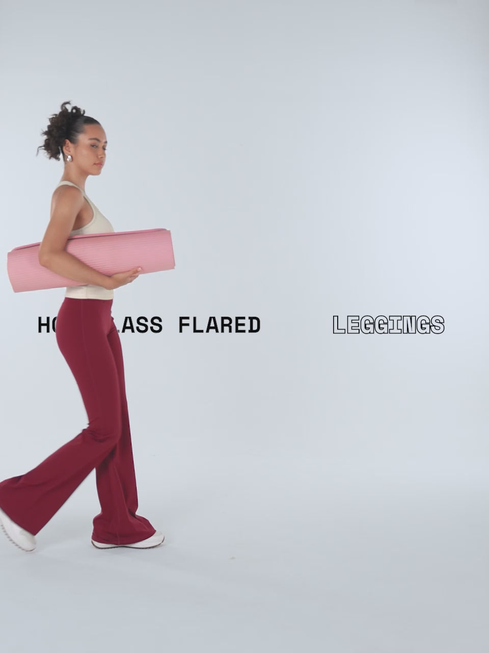 Cherry Hourglass Flared Leggings