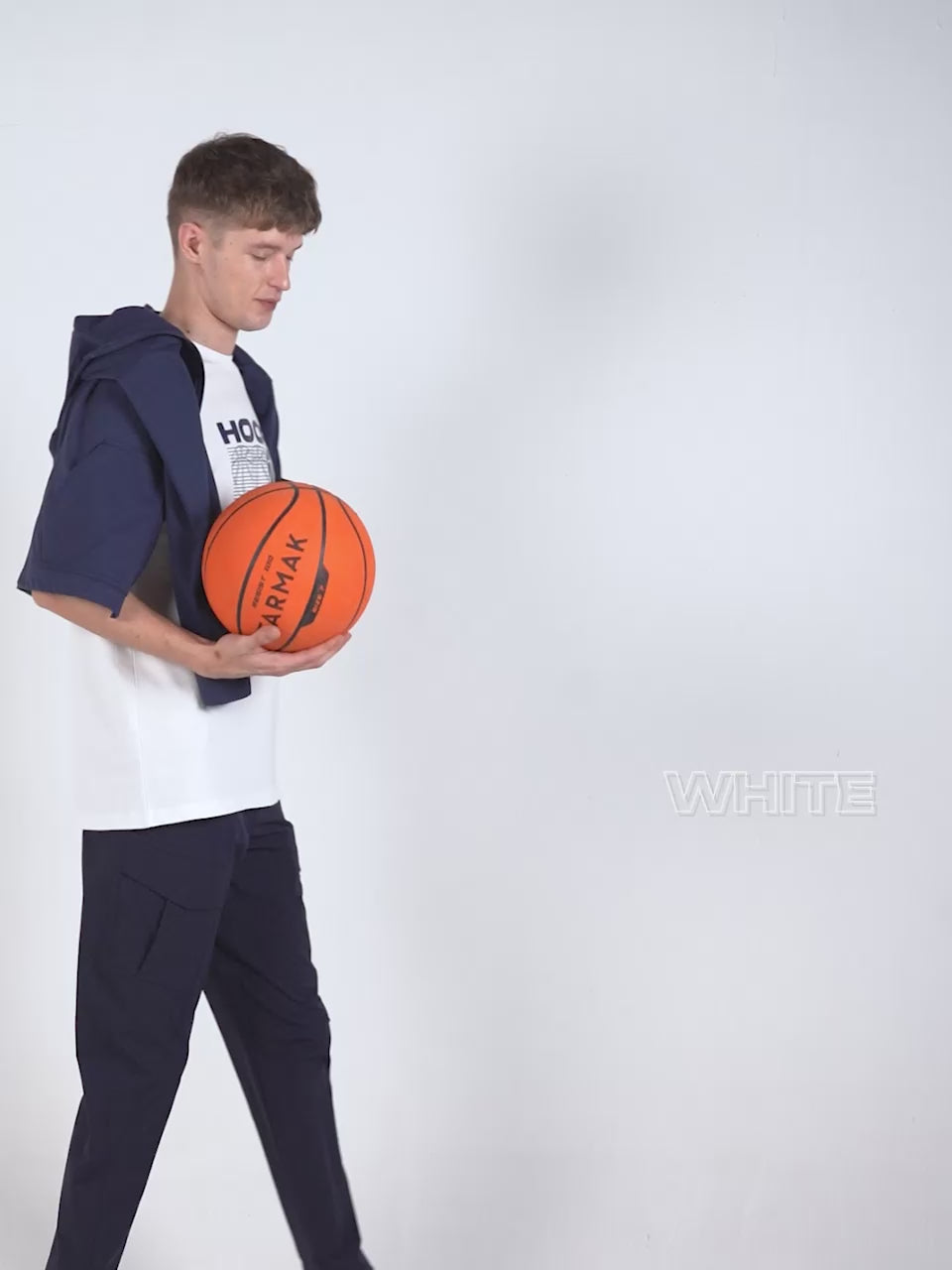 White Certified Hoopers Oversized Printed Tee - Men