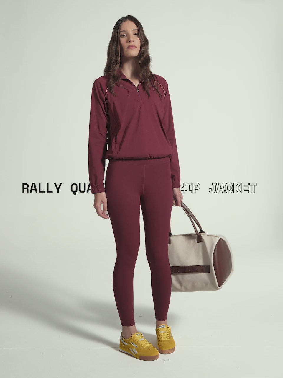 Maroon Rally Quarter Zip Jacket
