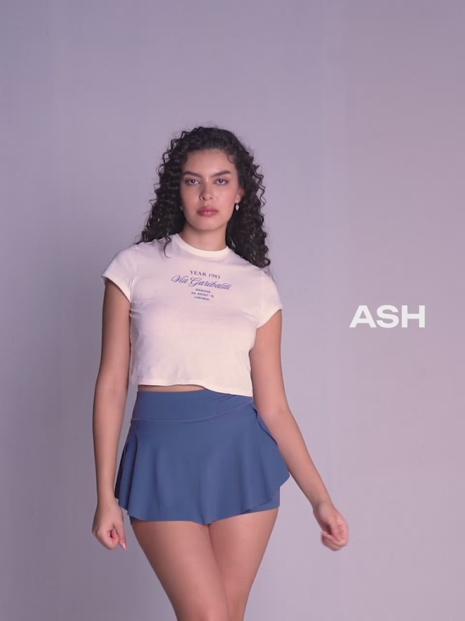 Ash Swirl Tennis Skorts