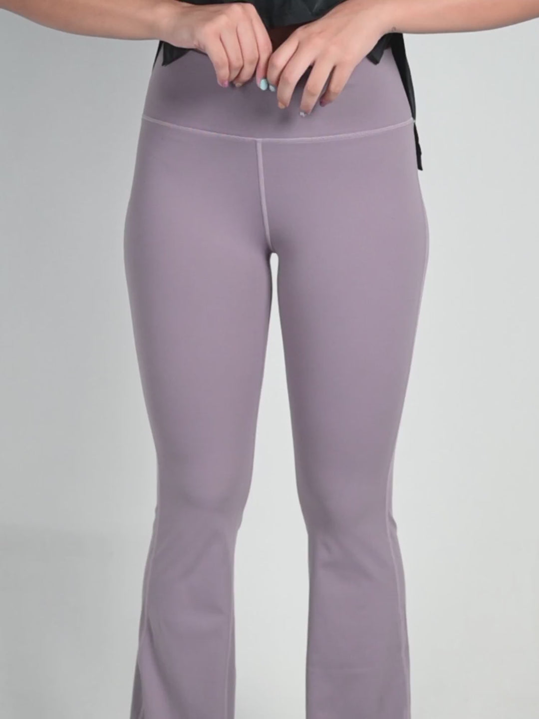 Light Mauve Grip-It Flare Pants