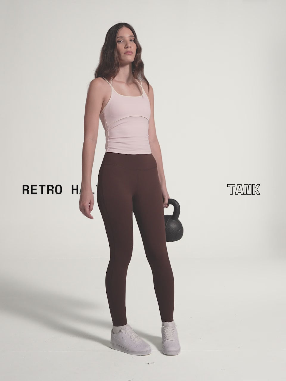 Blush Retro Halterneck Tank
