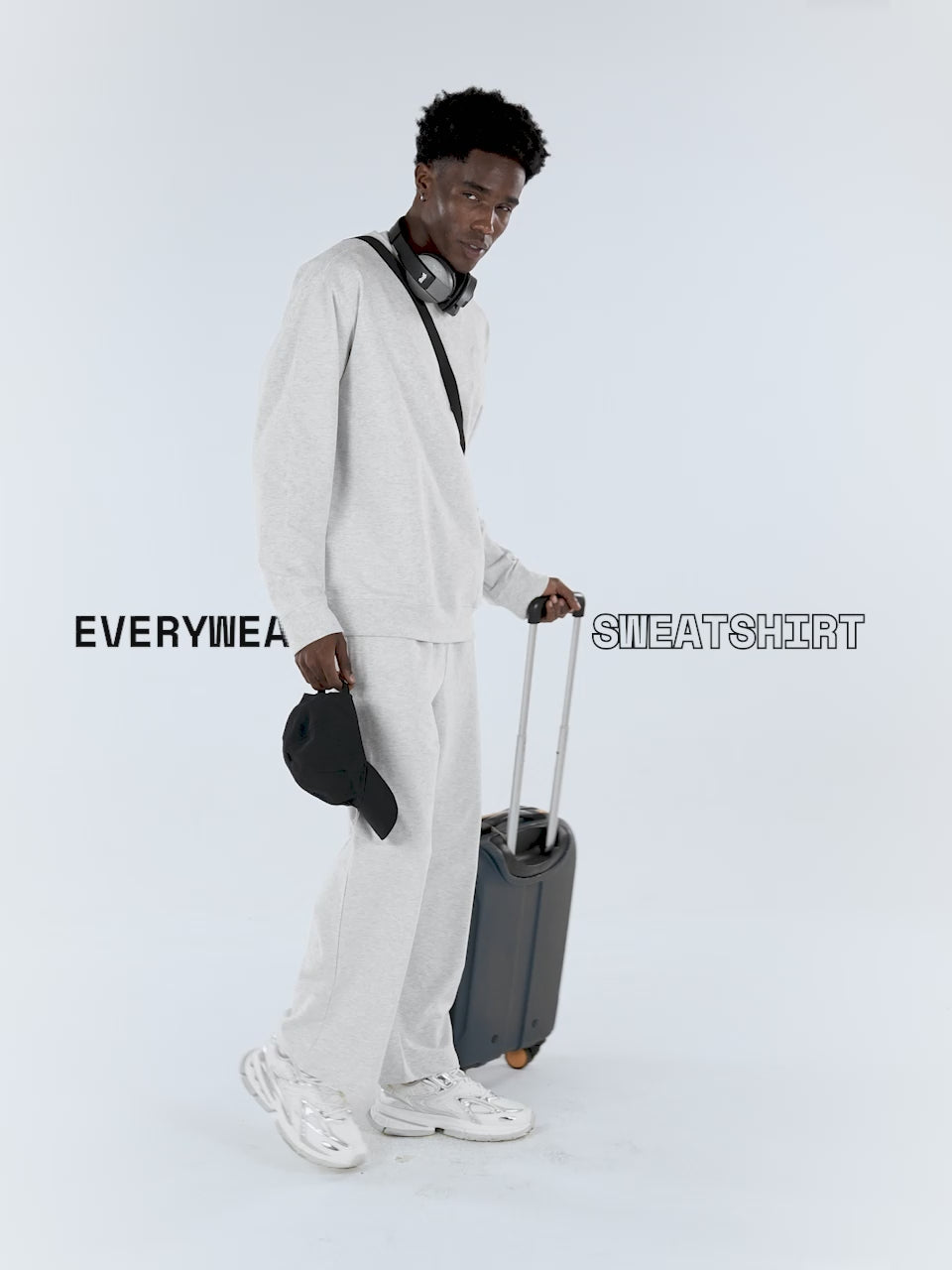Grey Melange Everywear Sweatshirt
