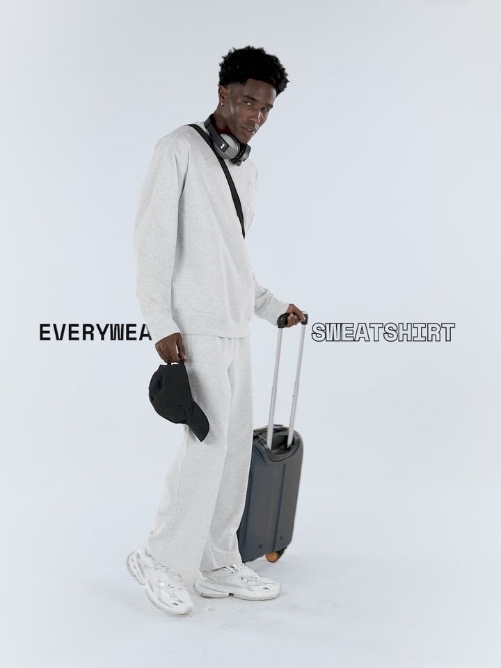 Grey Melange Everywear Sweatshirt