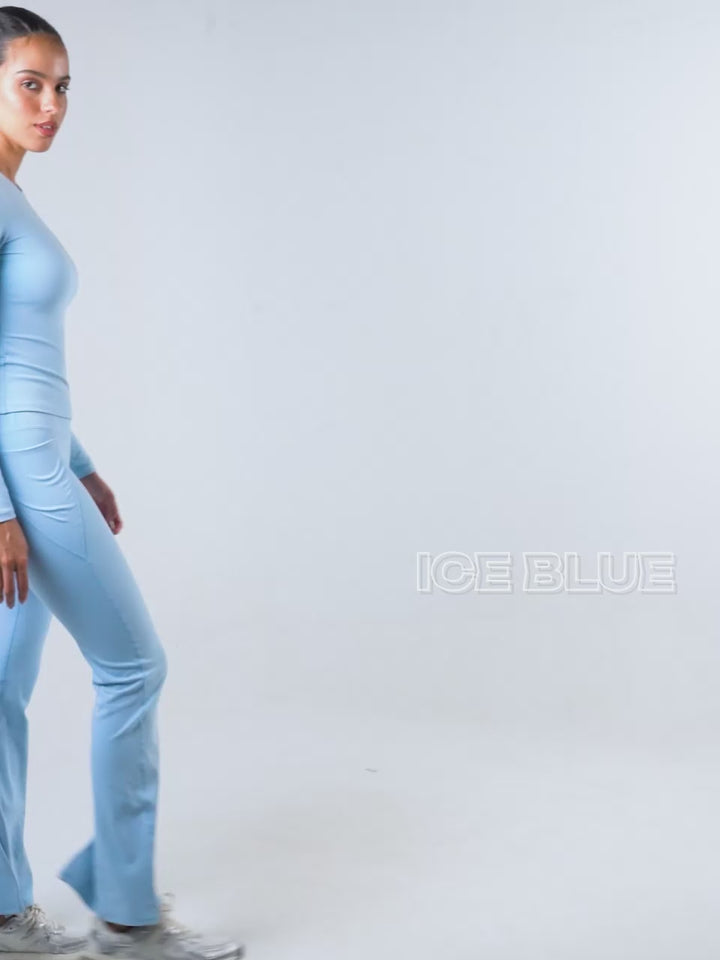 Ice Blue Sculpt Bootcut Leggings