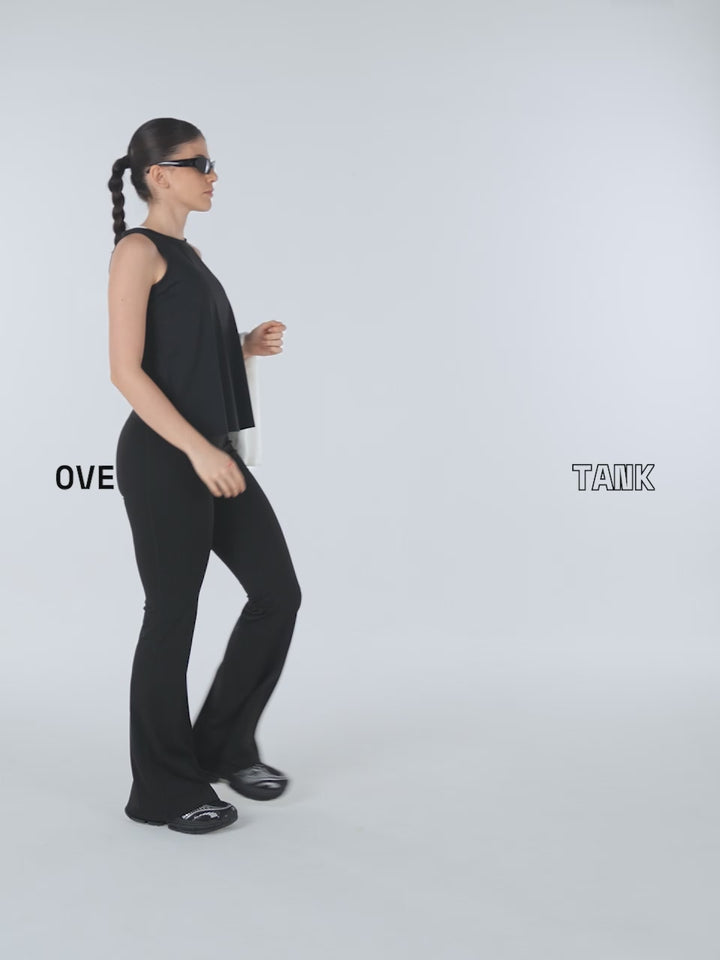 Black Overlap Tank