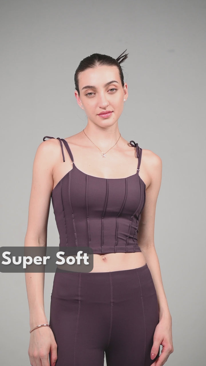 Grape Knot-It Corset Top