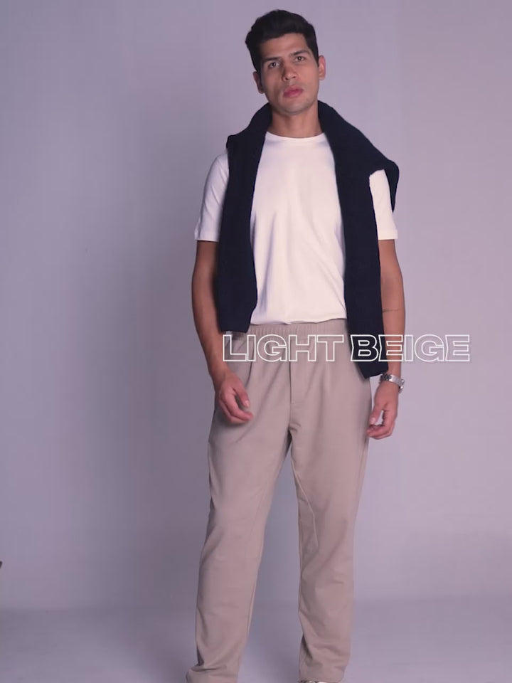 Light Beige Everywear Joggers