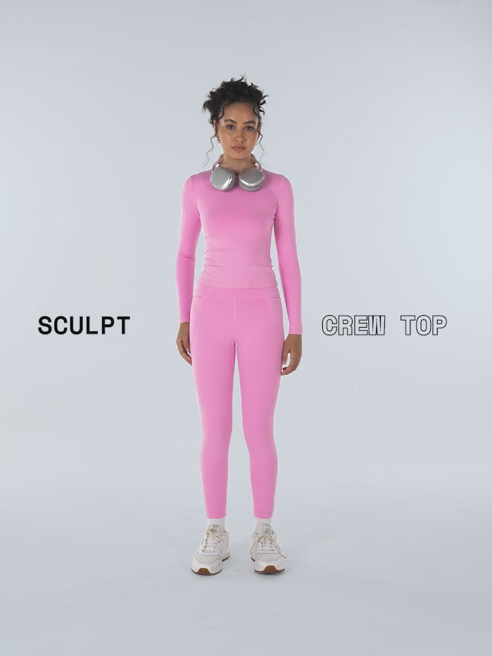 Pink Sculpt Crew Top