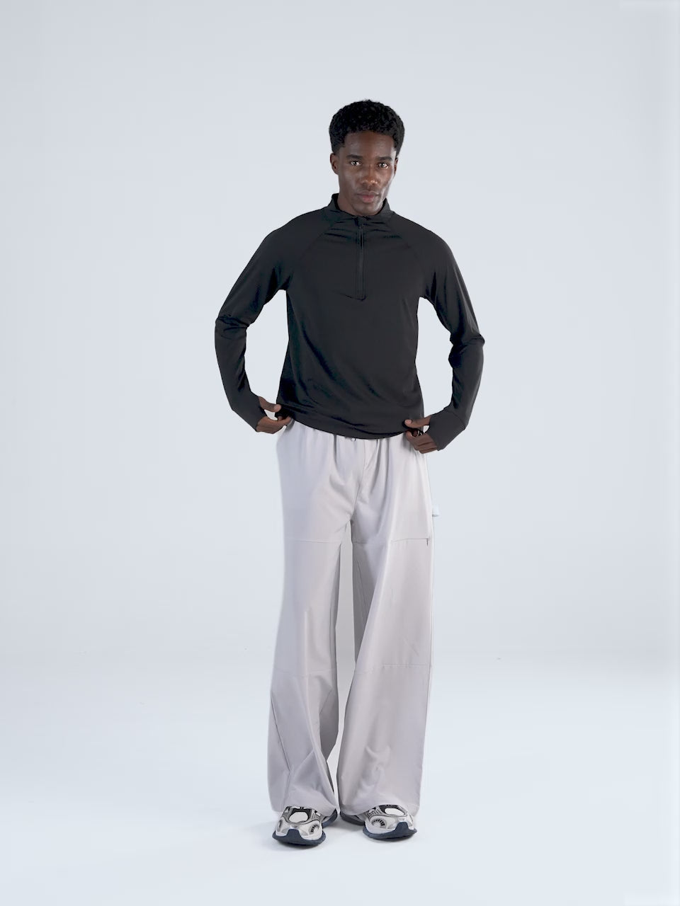 Black Athletic Quarter-Zip