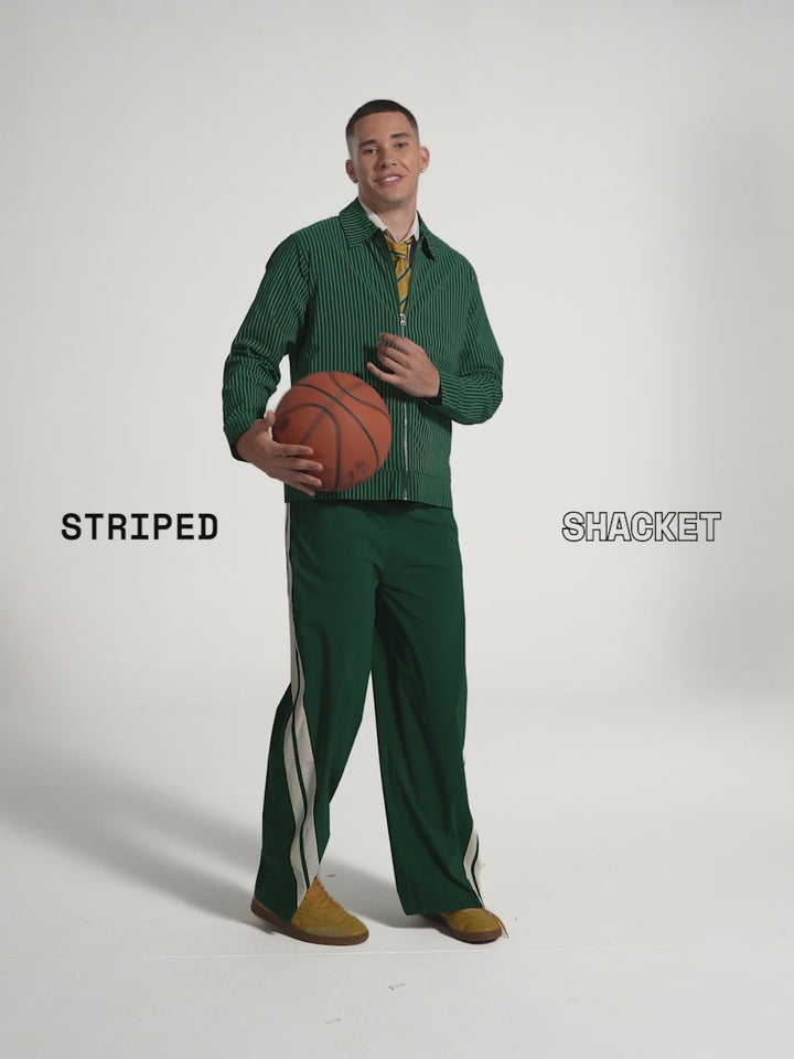 Pine Striped Shacket