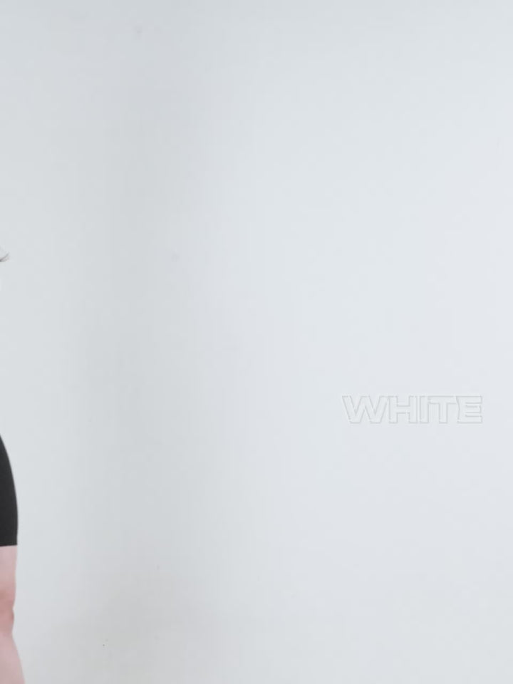 White Sculpt Crew Top