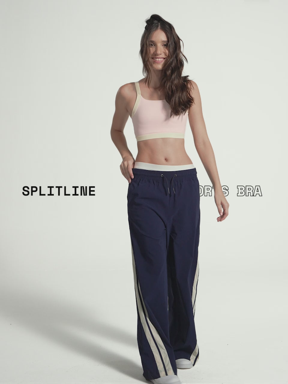 Blush Splitline Sports Bra