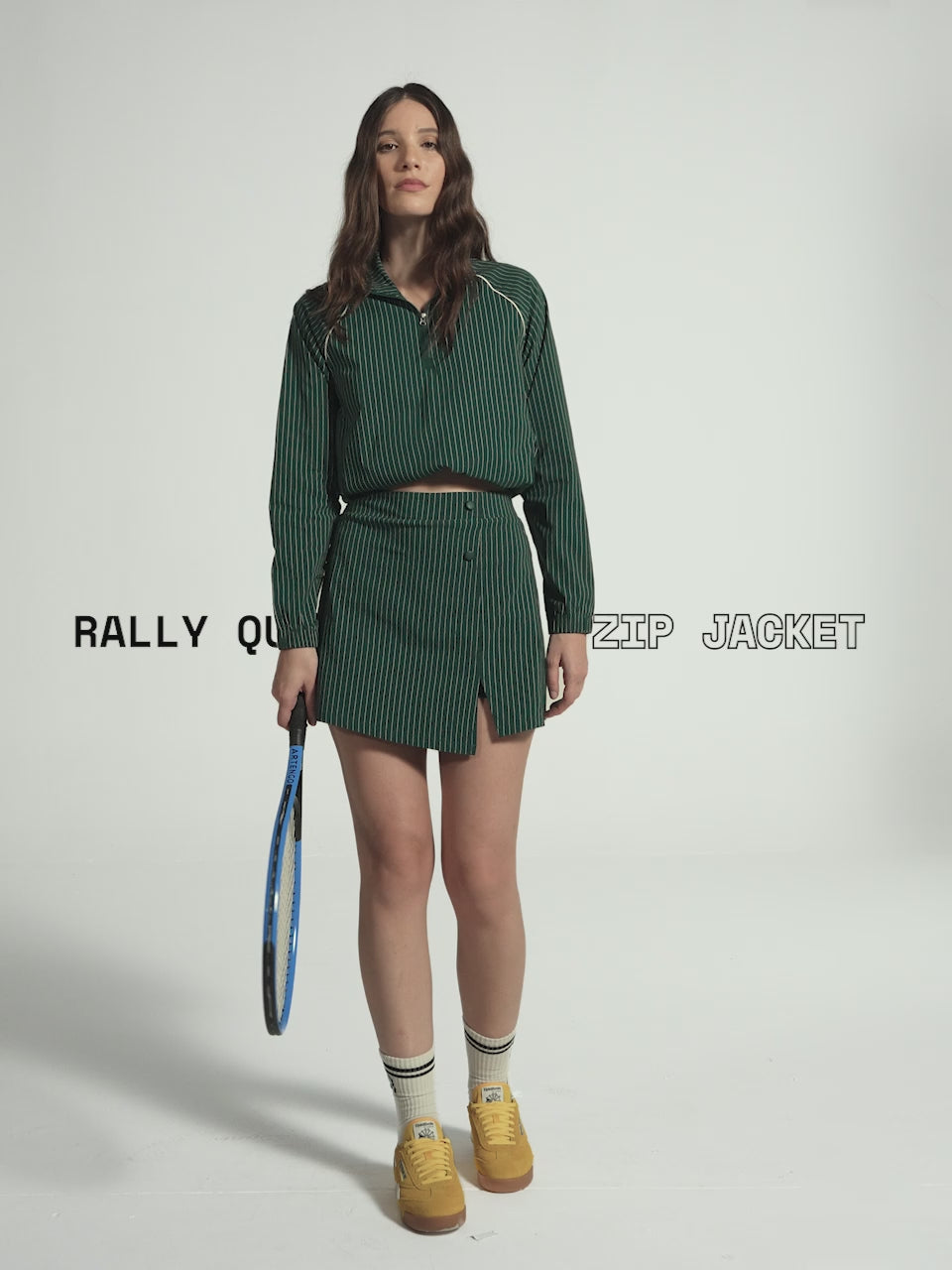 Pine Stripe Rally Quarter Zip Jacket