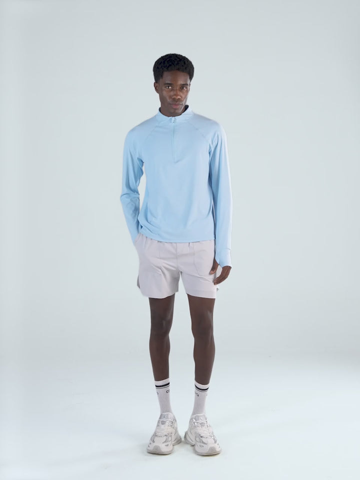 Light Grey 5" Double Layer Rift Shorts