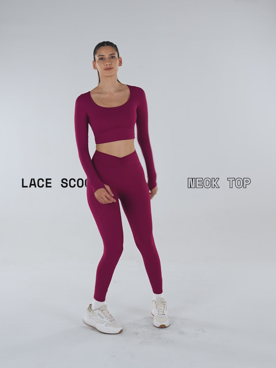 Berry Lace Scoop Neck Top