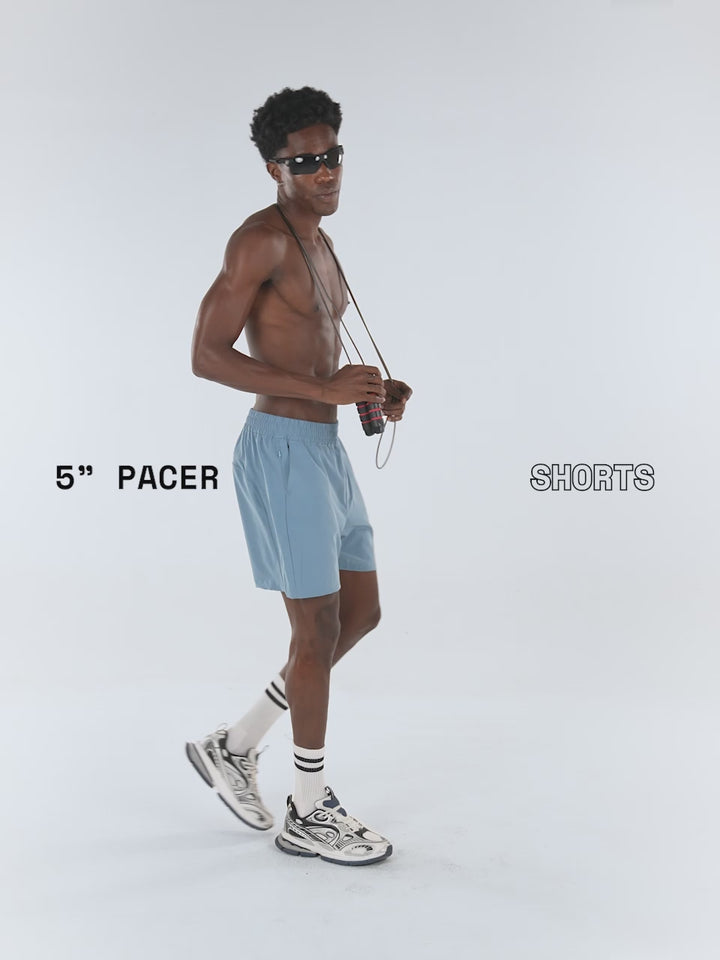 Blue 5" Pacer Shorts