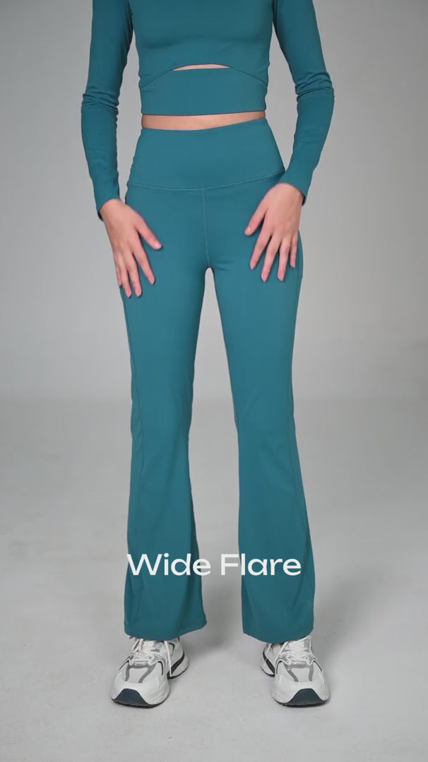 Blue All-Day Flex Flare Pants