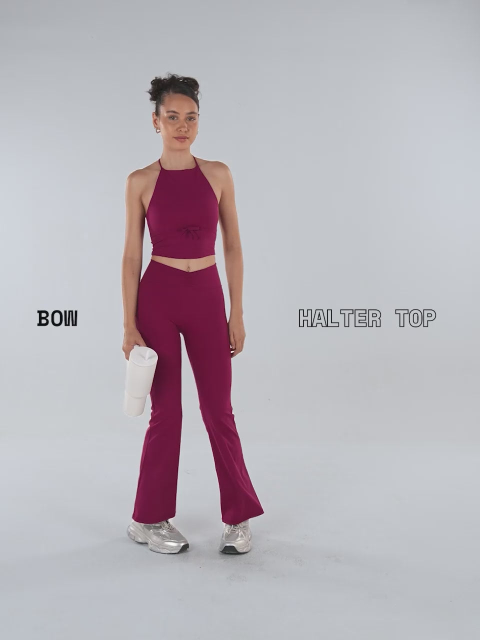Berry Bow Halter Top