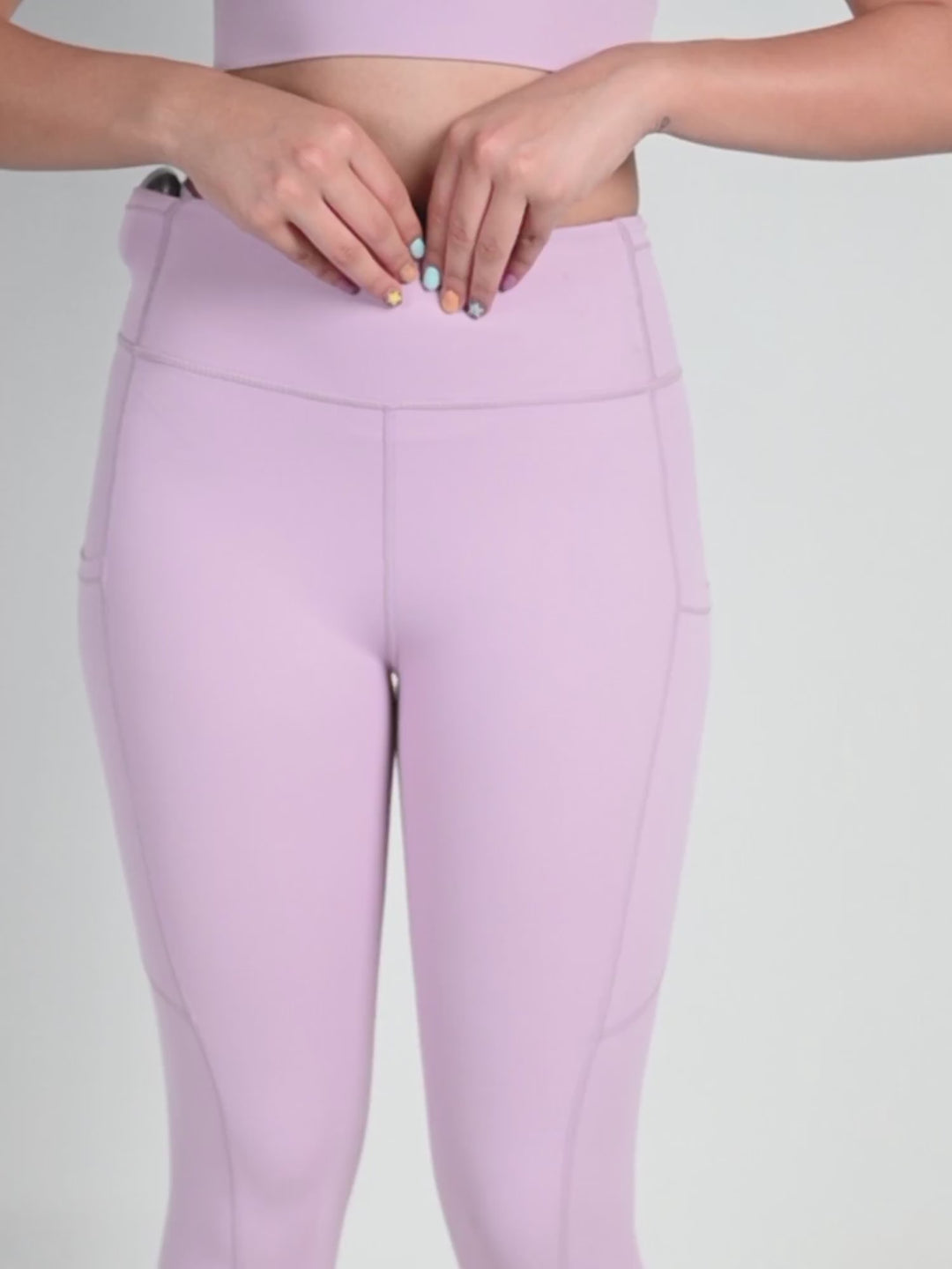 Lilac Septa Pocket Leggings